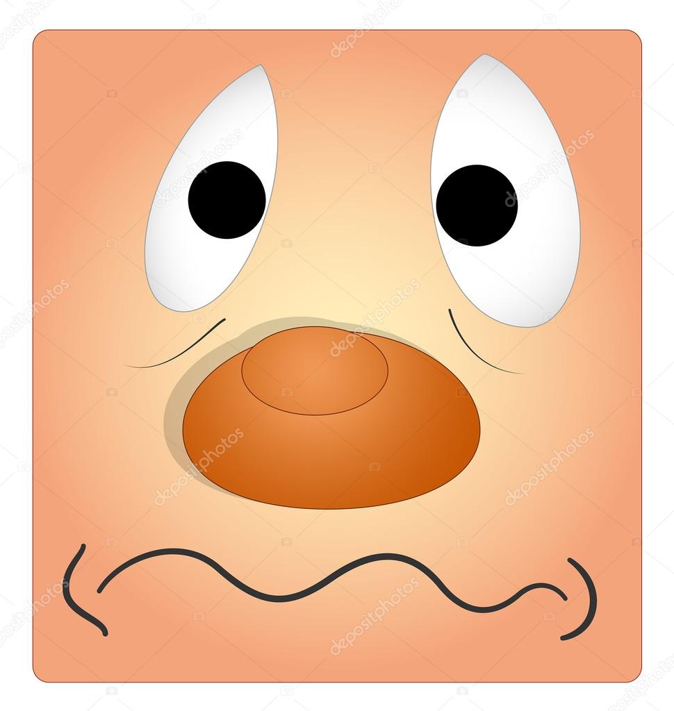 Scared Face Cartoon Expression Stock Vector Image by ©baavli #61149373