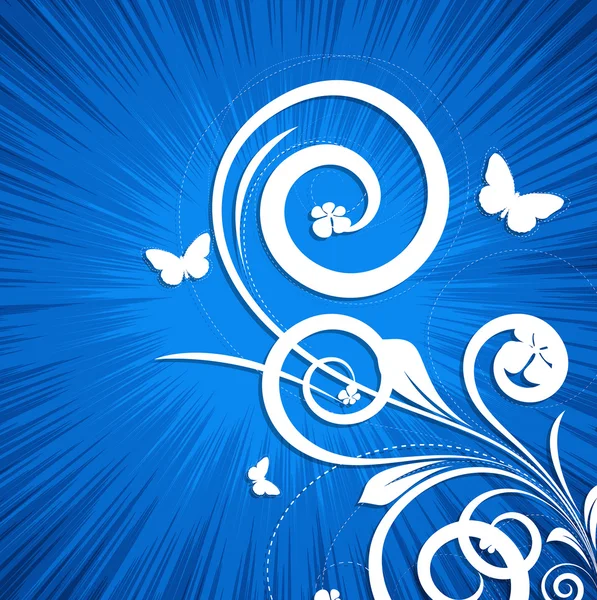 Swirl Ornate Decorative Background — Stock Vector