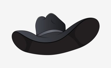siyah şapka vektör