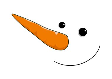 Mutlu kardan adam yüz ifadesi