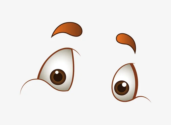 Ojos sorprendidos — Vector de stock