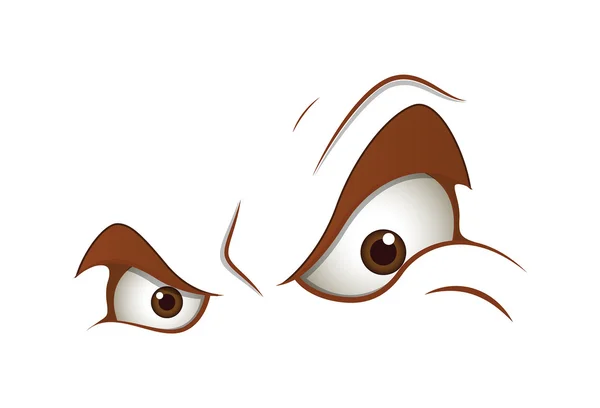 Ojos traviesos Expresión — Vector de stock