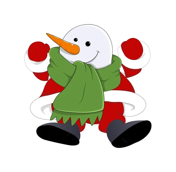 Happy cartoon Santa — Stockvector