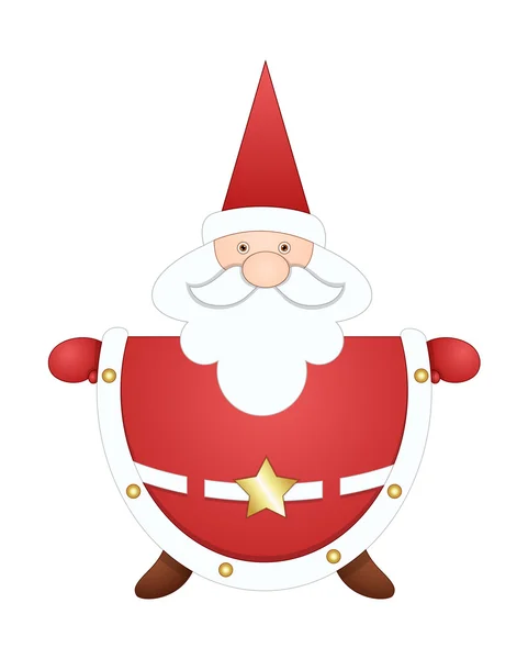Vecchio Babbo Natale felice — Vettoriale Stock