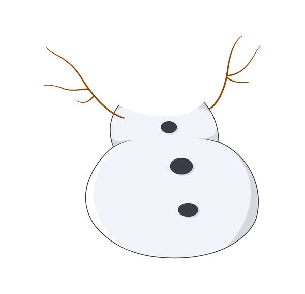 Snowman Body Vector — Stock Vector