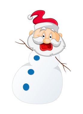 Çizgi film Noel baba karakteri gülüyor