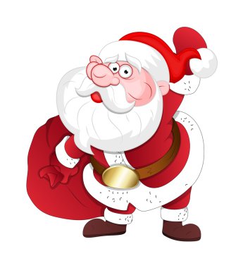Hediye çanta ile sürpriz Noel Baba