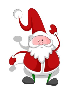 Komik şişman çocuk Noel baba karakteri