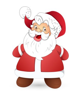 Mutlu sevimli eski Santa