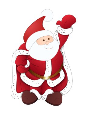Noel baba karakteri vektör dans