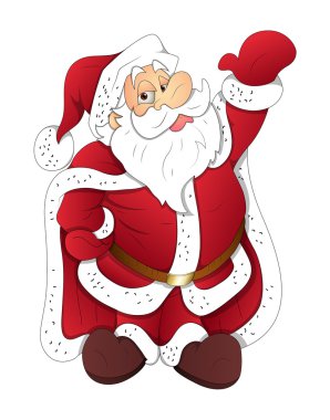 Üzgün Noel Baba el hareketi