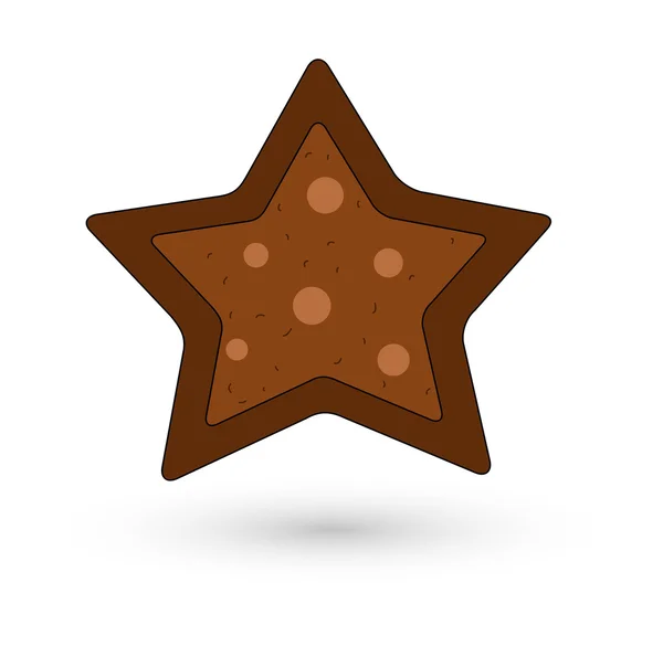 Ретро зірка печиво — стоковий вектор