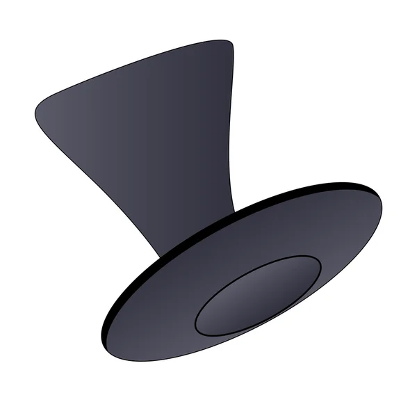 Sombrero negro Vector — Vector de stock