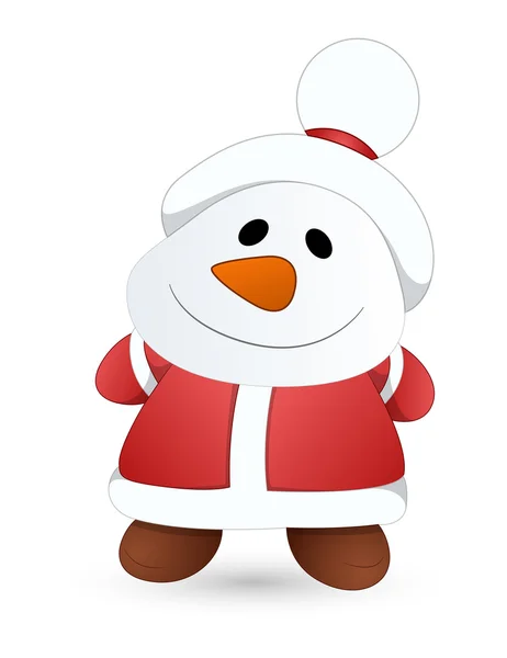 Petit Père Noël mignon debout — Image vectorielle