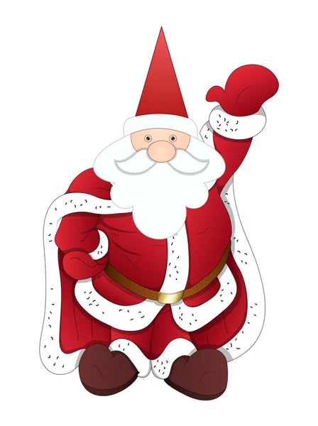 Happy legrační Santa tančí — Stockový vektor