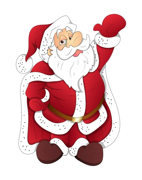 Dancing Santa in Attitude — Stock Vector