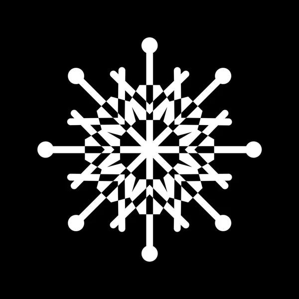 Декоративная рождественская снежинка — стоковый вектор