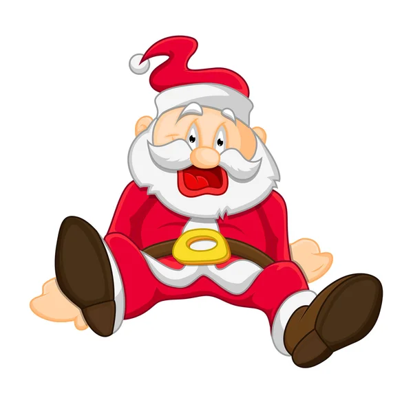 Funny Santa riendo — Vector de stock