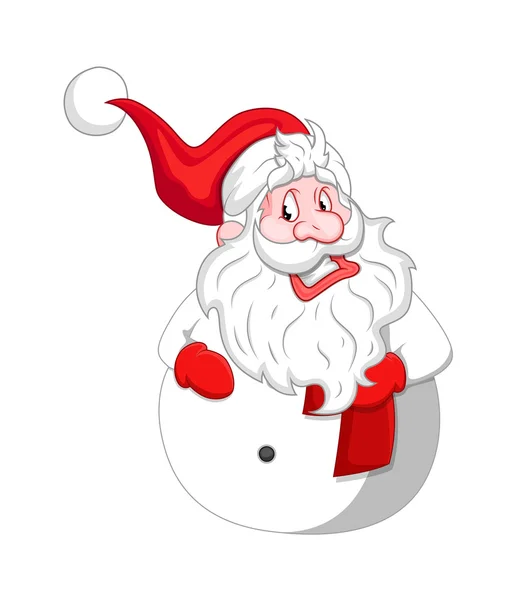 Feliz viejo personaje de Santa — Vector de stock