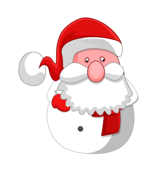 Old Funny Santa Character — Stock Vector