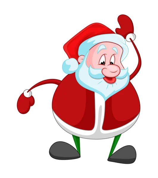 Grasa divertida Santa Claus — Vector de stock