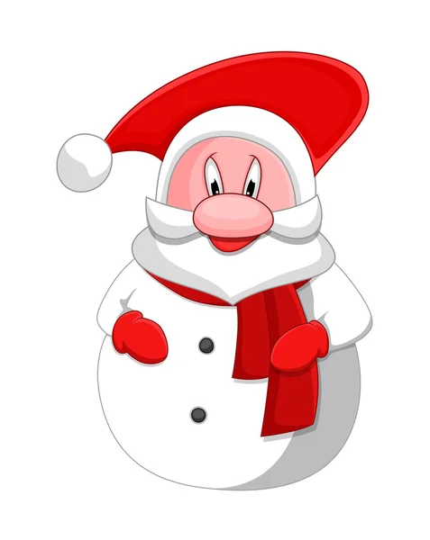 Boldog Santa Claus Character — Stock Vector