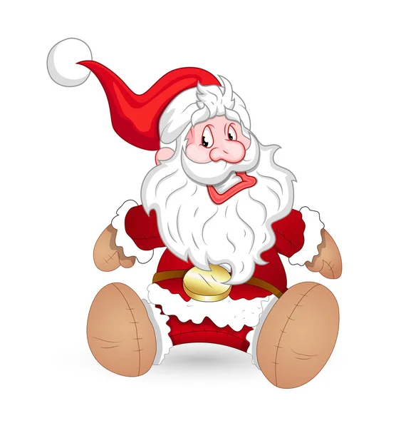 Hezký starý Kid Santa sezení — Stockový vektor
