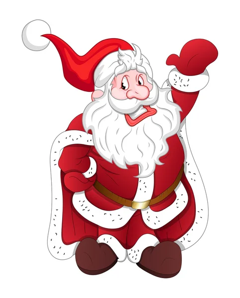 Carácter de Santa Claus feliz — Vector de stock