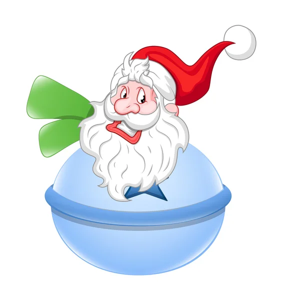 Funny Snowman Santa Character — Stock Vector