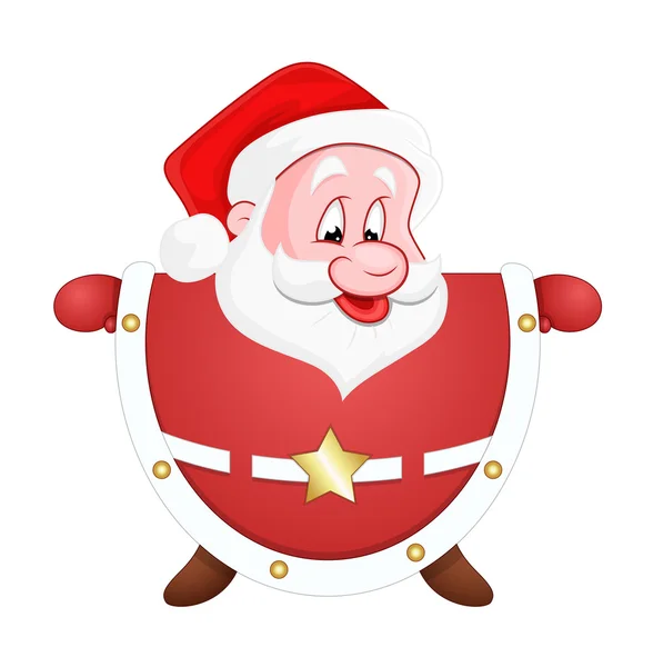 Drôle de dessin animé Santa — Image vectorielle