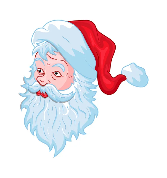 Old Santa Face — Stock Vector