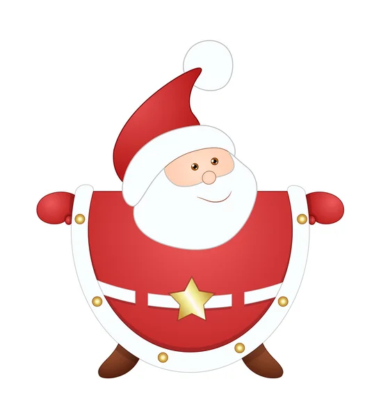 Funny Cartoon Santa — Stock Vector