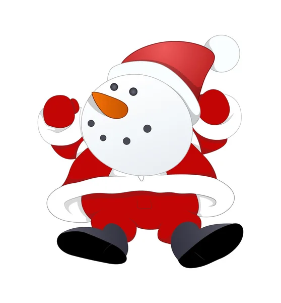 Komik Noel Noel Baba — Stok Vektör
