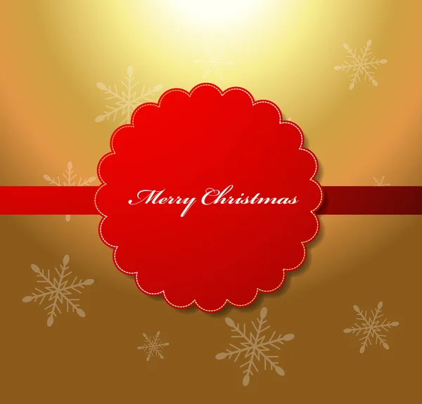 Kerst groeten Vector Banner — Stockvector