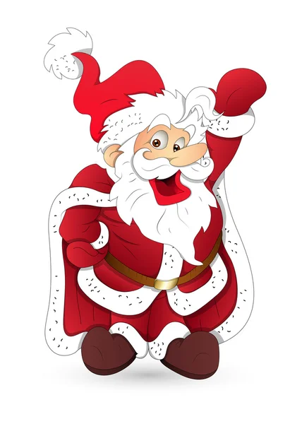 Riendo Santa Claus — Vector de stock