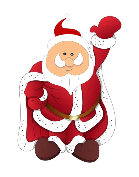 Dancing Santa Claus charakter — Wektor stockowy