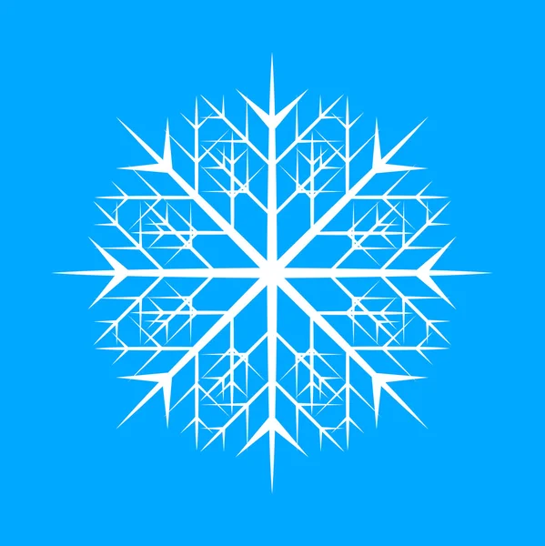 Dekoratives Schneeflockendesign — Stockvektor