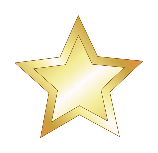 Golden Star Vector — Stock Vector