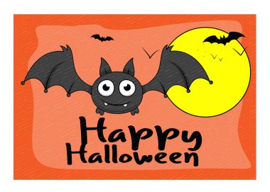 Cadılar Bayramı yarasa vektör grafiği