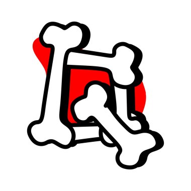 Halloween Metin kemiklerinden yapılan Q