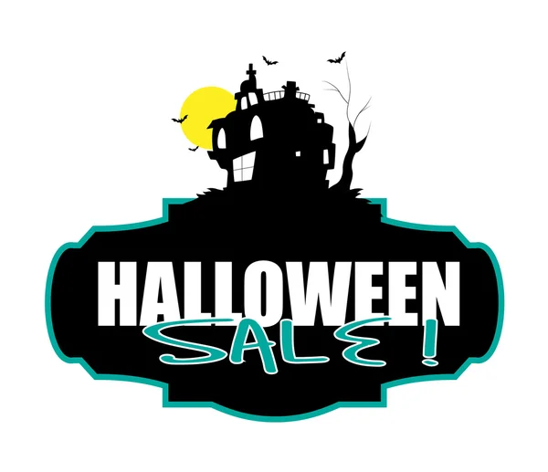 Spooky Halloween satış Banner — Stok Vektör