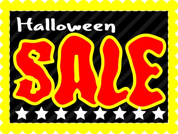 Retro Halloween sprzedaży transparent — Wektor stockowy