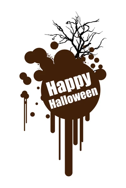 Diseño de banner de Halloween retro — Vector de stock