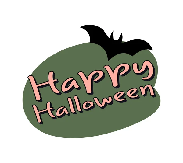 Halloween Flying Bat Shape — Stock Vector