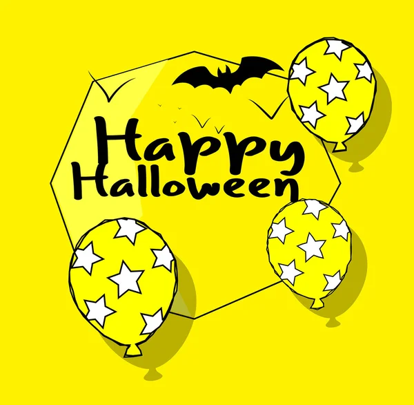 Retro Halloween Banner — Stock Vector