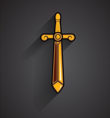 Retro hançer vektör