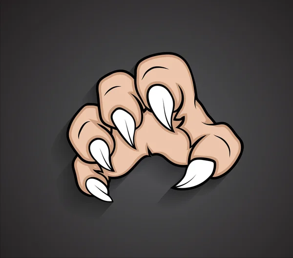 Scary Halloween geest Hand Vector — Stockvector