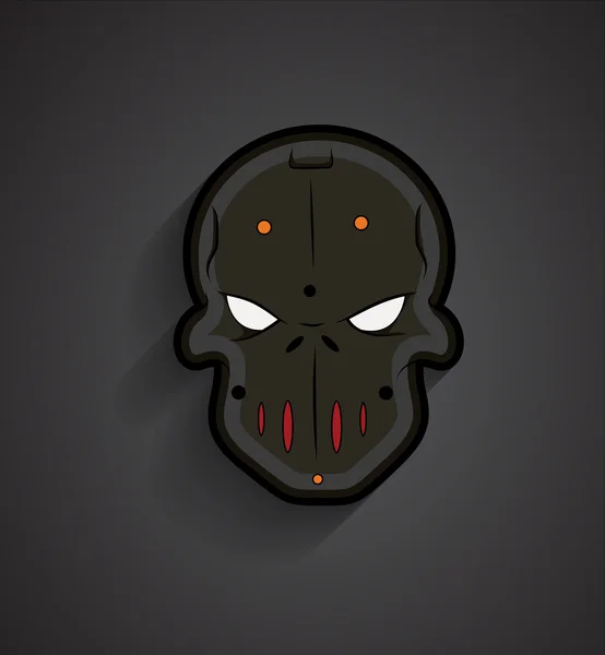 Máscara de Halloween espeluznante — Vector de stock