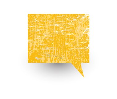 Eski zor Grunge konuşma balonu