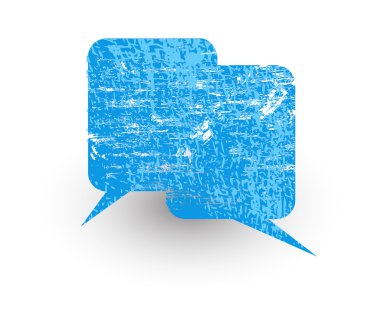 Grunge Textrure afiş konuşma balonu